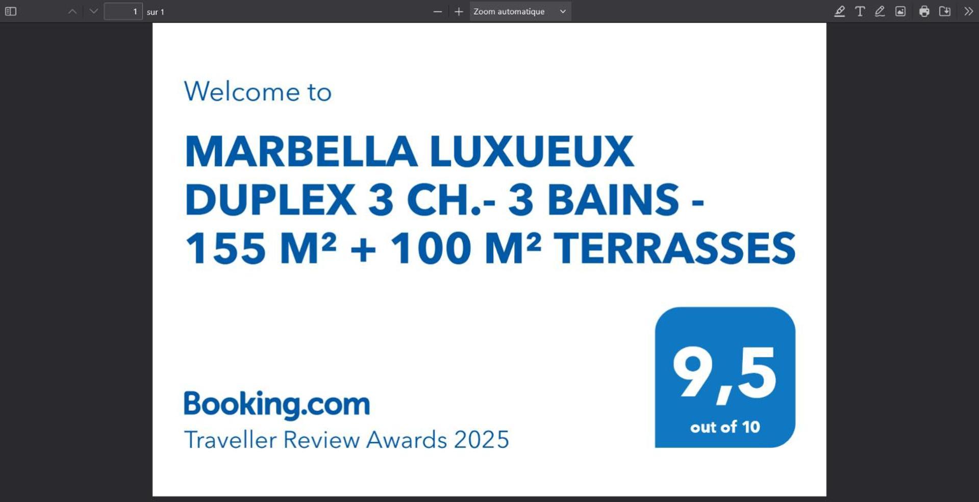 Appartement Marbella Luxueux Duplex 3 Ch.- 3 Bains - 155 M² + 100 M² Terrasses Estepona
